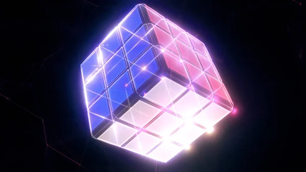 Abstrakter Rubics Cube — Stockfoto