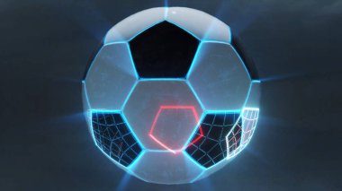 Dijital Soyut Futbol Topu