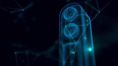  Ev Ses Sözcüsü hologramı 4K 'yı kapatın