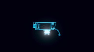 Güvenlik kamerası hologramı 4k