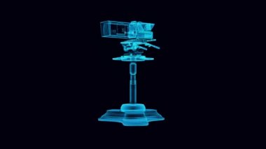 TV kamerası hologramı 4 km Dönüyor
