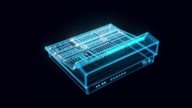 ses karıştırıcı hologram Döndürme 4k