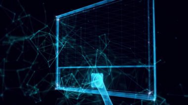 TV hologramı. 4K 'yı kapatın.