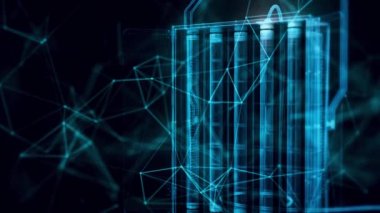Flourescent Stüdyo Işık Hologramı 4K 'yı kapatın