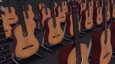 4k satırında bir sürü Akustik Gitar