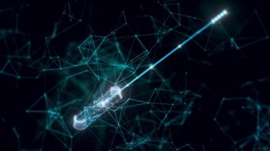 Süpürge hologramına bas. Kapat