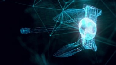 Eski Donanma Anchor hologramı. Kapatın.