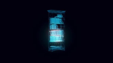 Tozlu Eski Kitap hologramı Dönüyor
