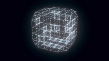 Yuvarlak zar hologramı Dönüyor