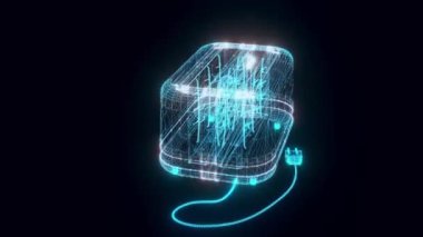 Ekmek kızartma makinesi hologramı dönüyor