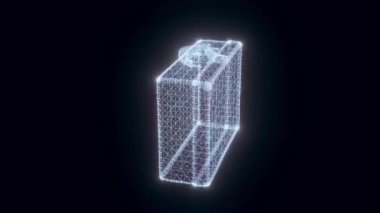 Vintage Suitcase hologramı Dönüyor