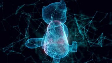 Oyuncak tilki hologramı Kapat