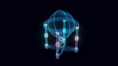Beşik Küresi hologramı Dönüyor