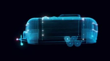 Karavan hologramı Dönüyor