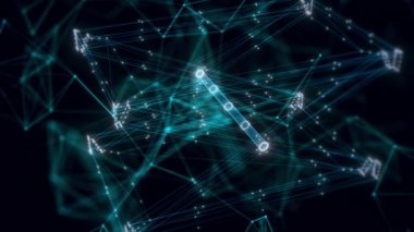 Motorsiklet Stand hologramı. Yaklaş.