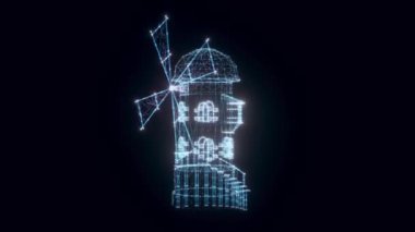 Eski Yel Değirmeni hologramı Dönüyor