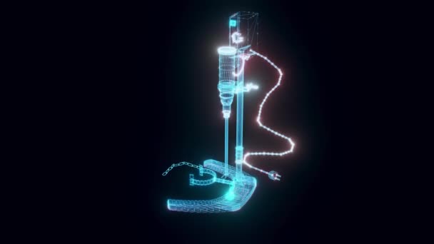 Boya dağıtıcı hologramını döndür — Stok video