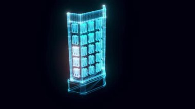 Pazar standı kartları hologram döndürme