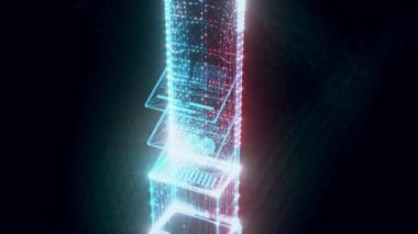 Pazar standı kozmetik hologramı Kapat