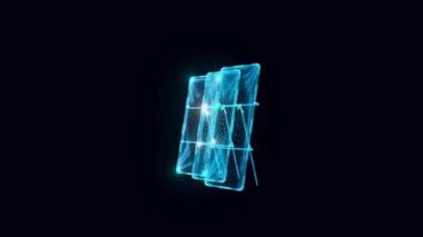  Işık dağıtıcılar hologramı Döndürüyor