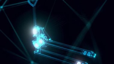 palet kamyonu hologramı Kapat