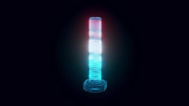 Hex Bolt hologramı Dönüyor