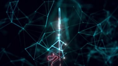 ring ışığı hologramı. Kapat.