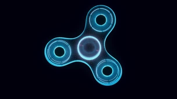Hologramme spinner Rotation — Video
