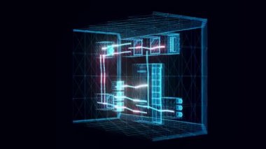 Elektrik kutusu hologramı dönüyor