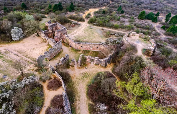 this ruins are the Castle of Eger copy. Made for the historical Hungarian movie filming. The movie is the siegle of Eger castle.