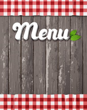 Vektör çizim. Restoran menü tasarımı