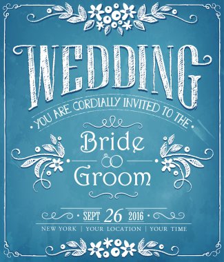 Tarih edersiniz. Düğün davetiye vintage