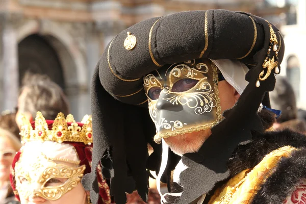 Carnevale di Venezia - Mascherata veneziana — Foto Stock