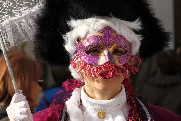 Carnival of Venice - Venetian Masquerade — Stock Photo, Image