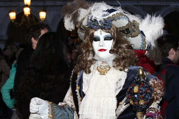 Carnevale di Venezia - Mascherata veneziana — Foto Stock