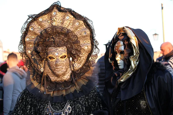 Carnival of Venice - Venetian Masquerade — Stock Photo, Image