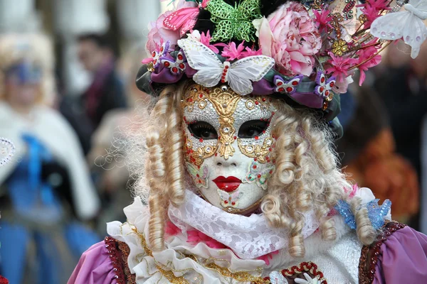 Carnevale di Venezia - Mascherata veneziana — Foto Stock