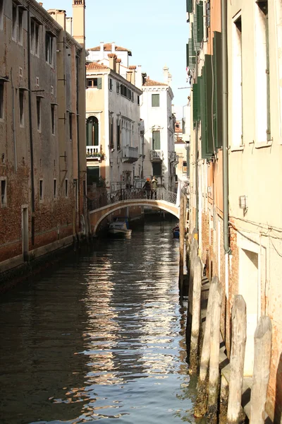 Canal Grande Venezia Gli Edifici Gondole Barche Piccole Imbarcazioni Tutto — Foto Stock