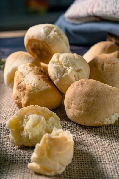 自制木薯和芝士面包叫花生酱阿根廷 巴拉圭和巴西的经典奶酪面包 — 图库照片