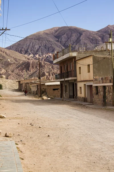 Street in a small town in northwestern Argentina. — Stock Photo, Image