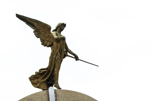 Angel guarding the graves of the dead. — Stock Photo, Image