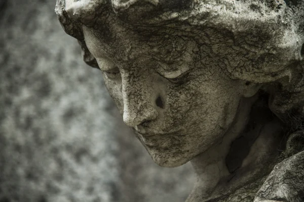 Christian woman statue in the cemetery or Recoleta — Stock Photo, Image