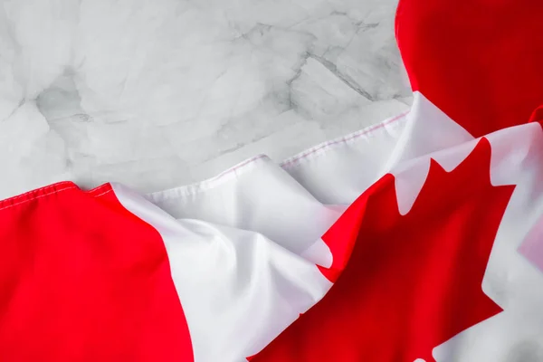 加拿大国旗The National Flag Canada 加拿大国旗或枫叶复制的文字空间 游客或爱国心 国际关系概念 独立日 — 图库照片