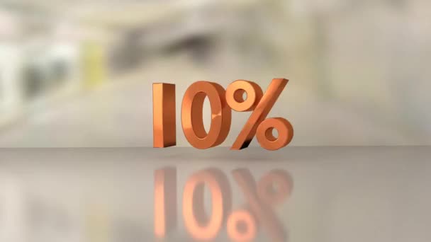 Shopping Vente rouge Numéros promotion Escompte pour cent Animation réalistes effets dynamiques conception vidéo Business commerce concept développement en ligne 