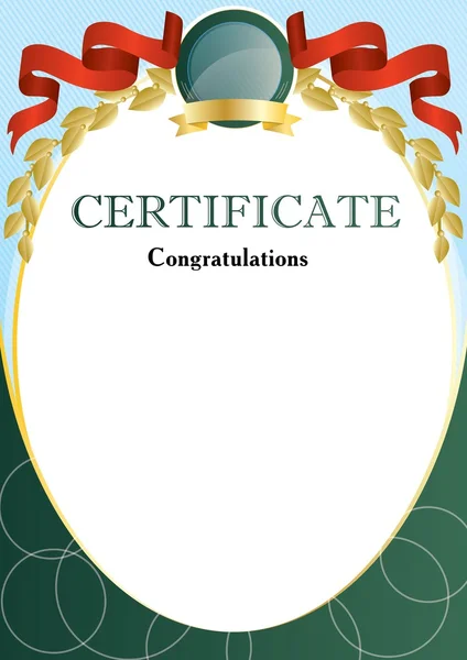 Certificate — Stock Vector