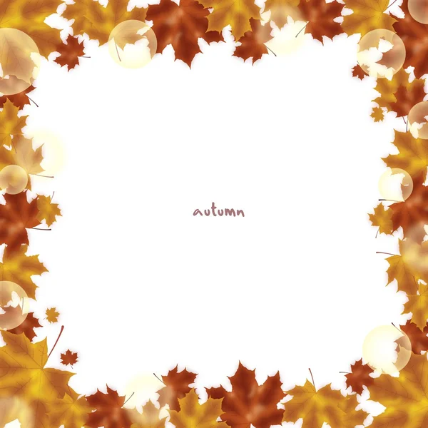 Fall frame leaf — Stock Vector