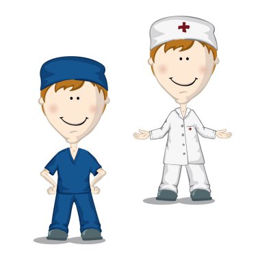 Doktor mavi ve beyaz Suite