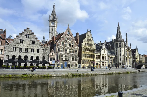 Belgium, Ghent, Graslei — Stock Photo, Image