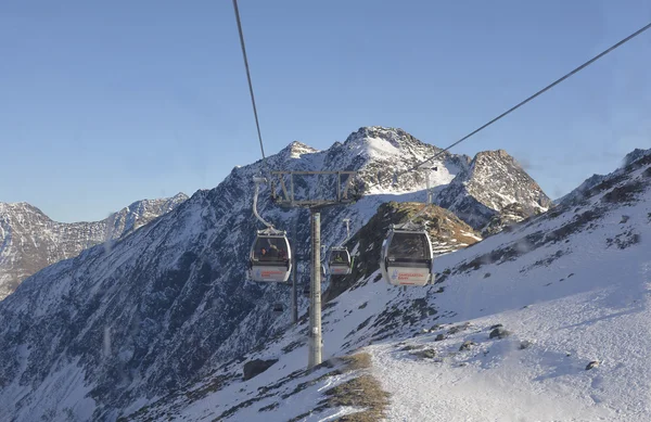 奥地利蒂罗尔的滑雪胜地 — 图库照片