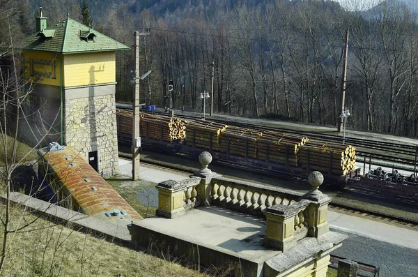 Rakousko, železnice semmering — Stock fotografie
